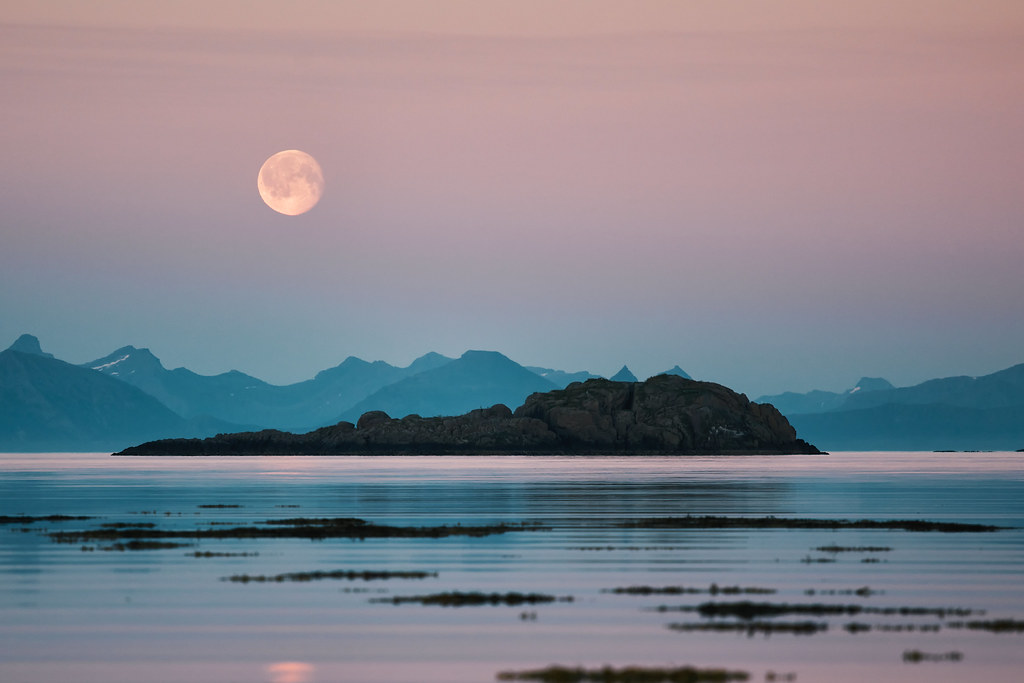the moon over Norway