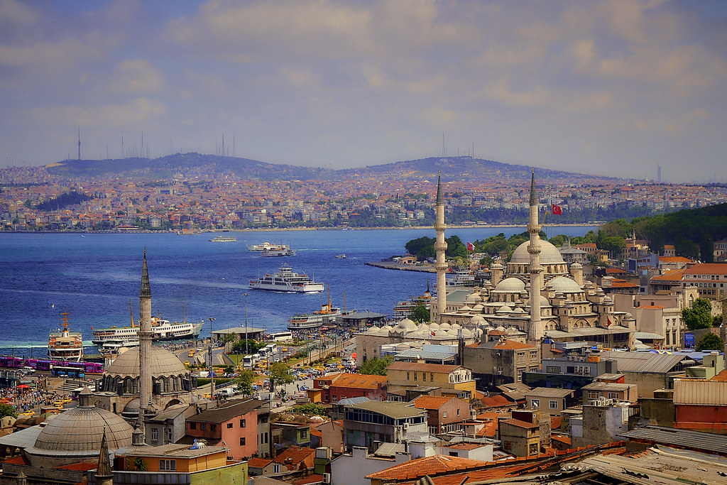 An aerial view of Instanbul
